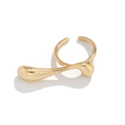 Bold Irregular Metal Statement Ring
