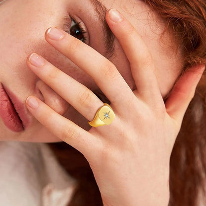 Star Signet Ring
