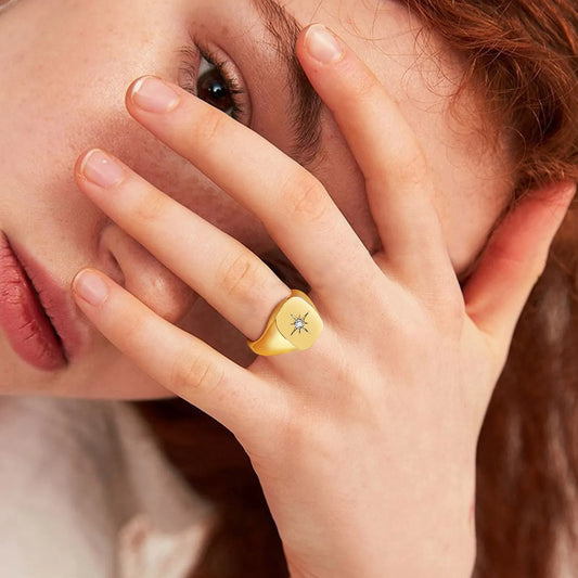 Star Signet Ring
