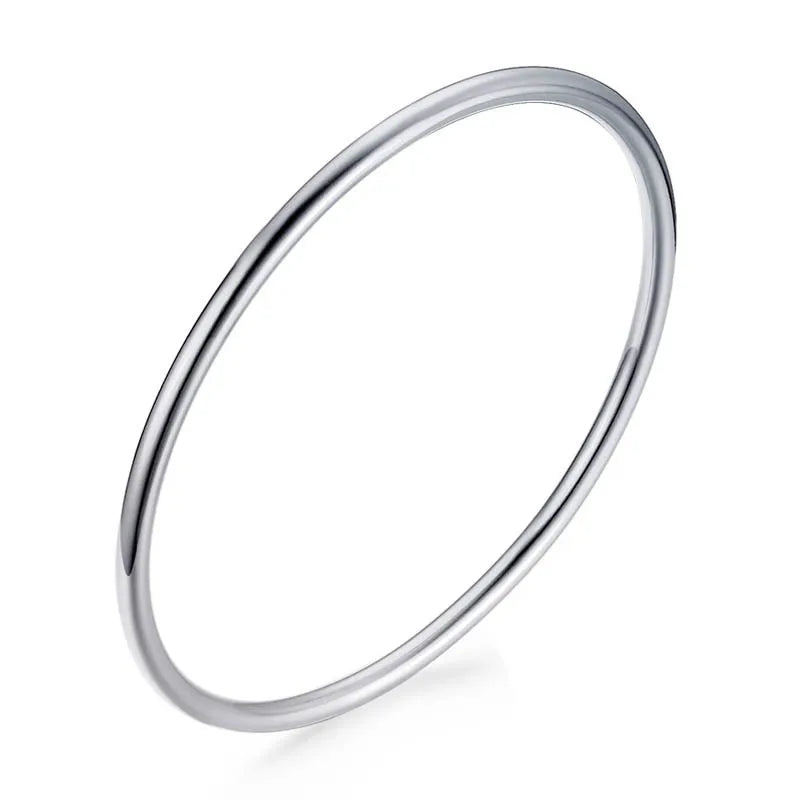 3mm Round Stackable Bangle Bracelet