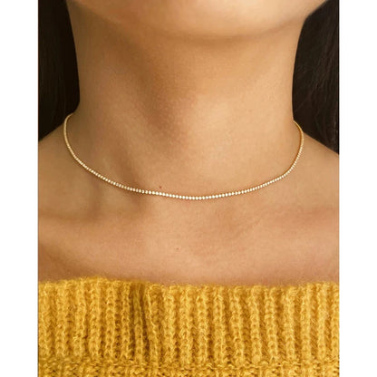 Elegant Zircon Tennis Chain Necklace
