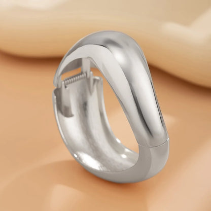 Bold Geometric Cuff Bangle