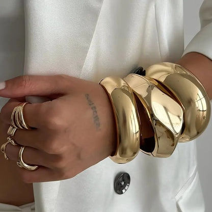 Exaggerated Chunk Cuff Bangle