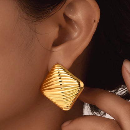 Statement Chunk Stud Earrings