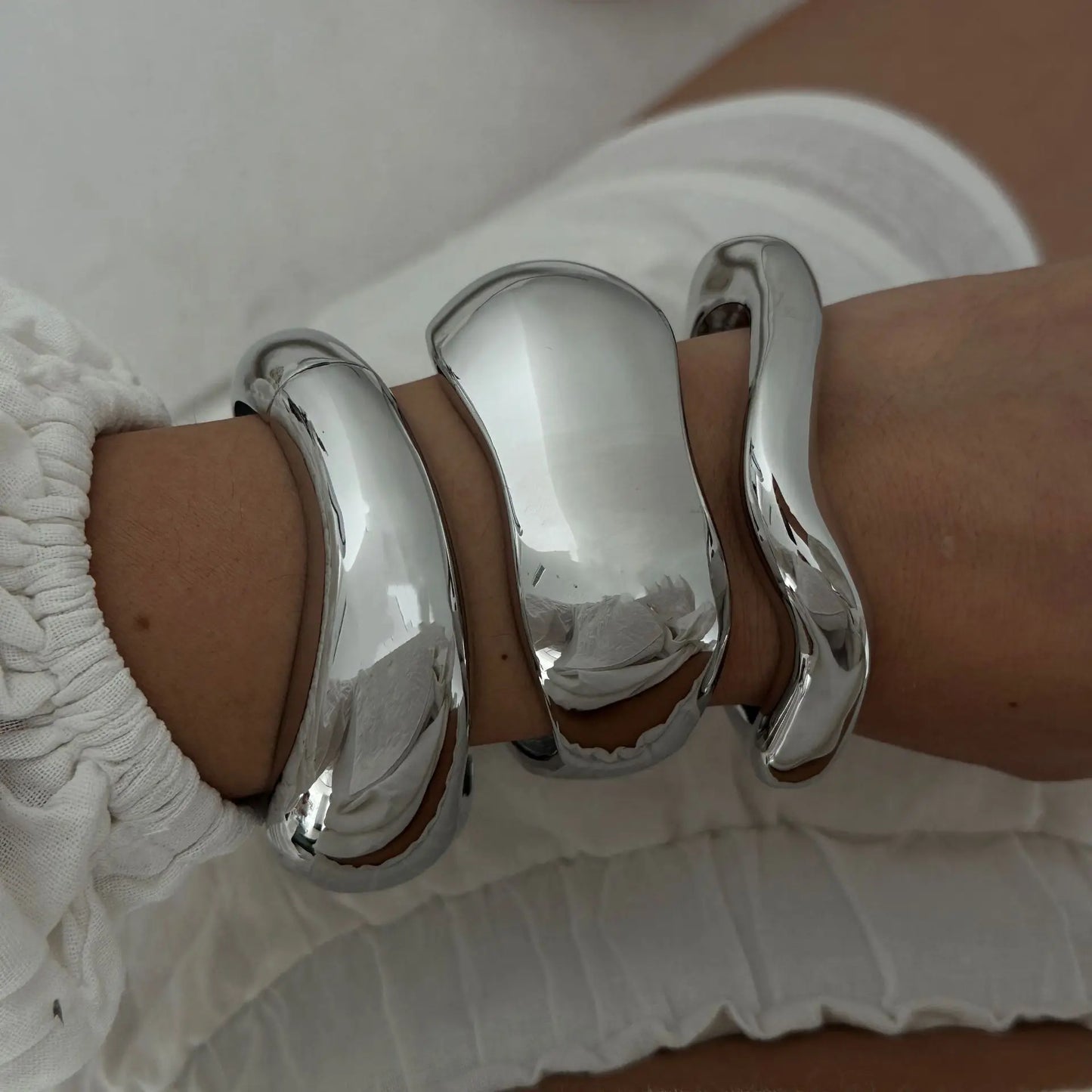 Irregular Metal Cuff Bangle