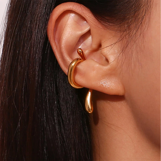 Chic Clip-On Drop Ear Cuffs