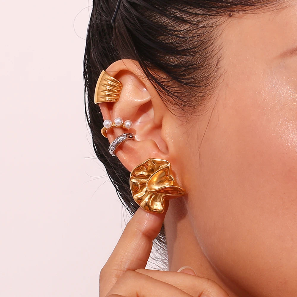 Contemporary Irregular Stud Earrings