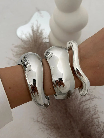 Bold Geometric Cuff Bangle