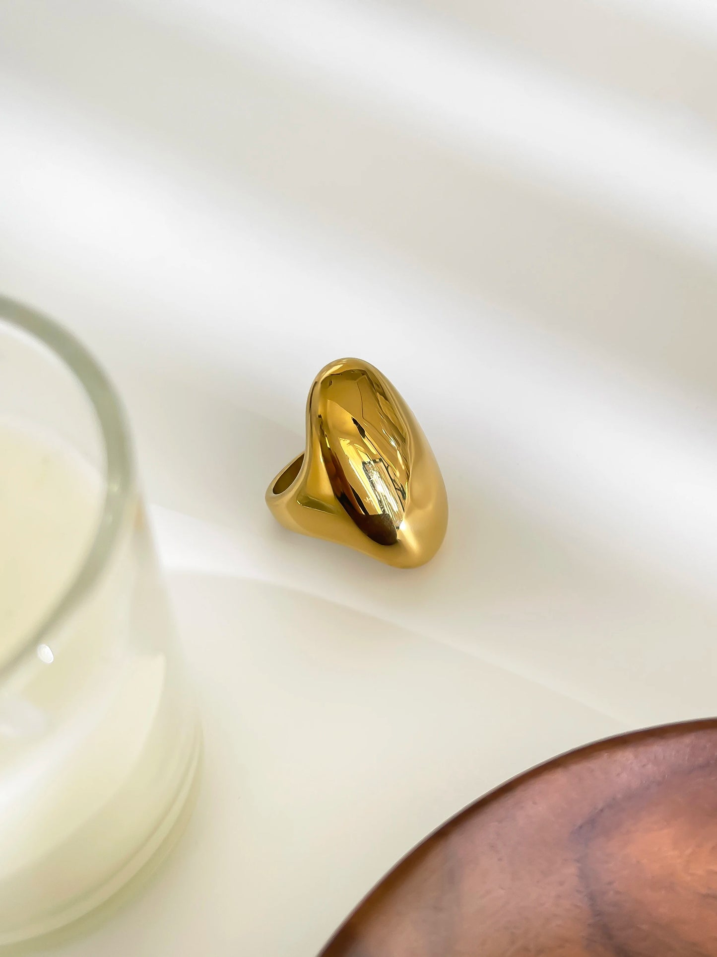 Neo-Gothic High-Polish Dome Ring
