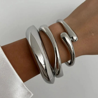 Vintage-Inspired Geometric Cuff Bangles