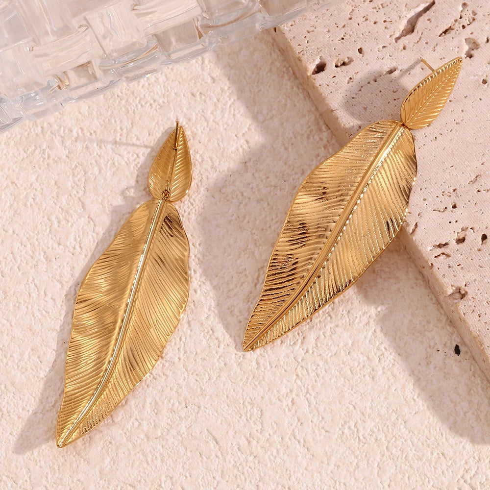 Elegant Botanical Drop Earrings