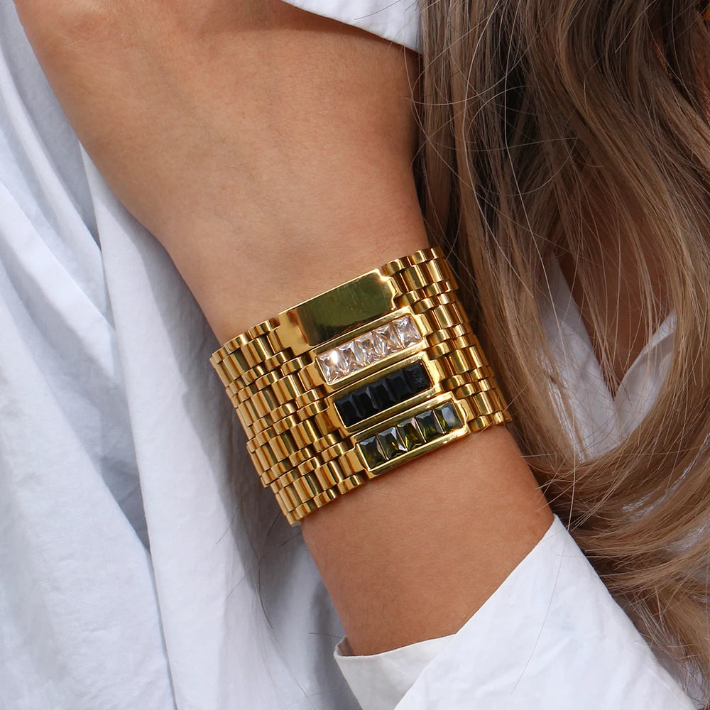 Elegant High-Resilience CZ Chain Bracelet
