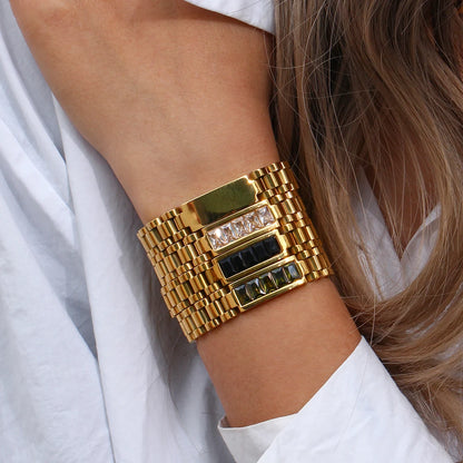 Elegant High-Resilience CZ Chain Bracelet