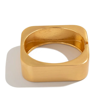 Bold Square Matte Cuff Bangle