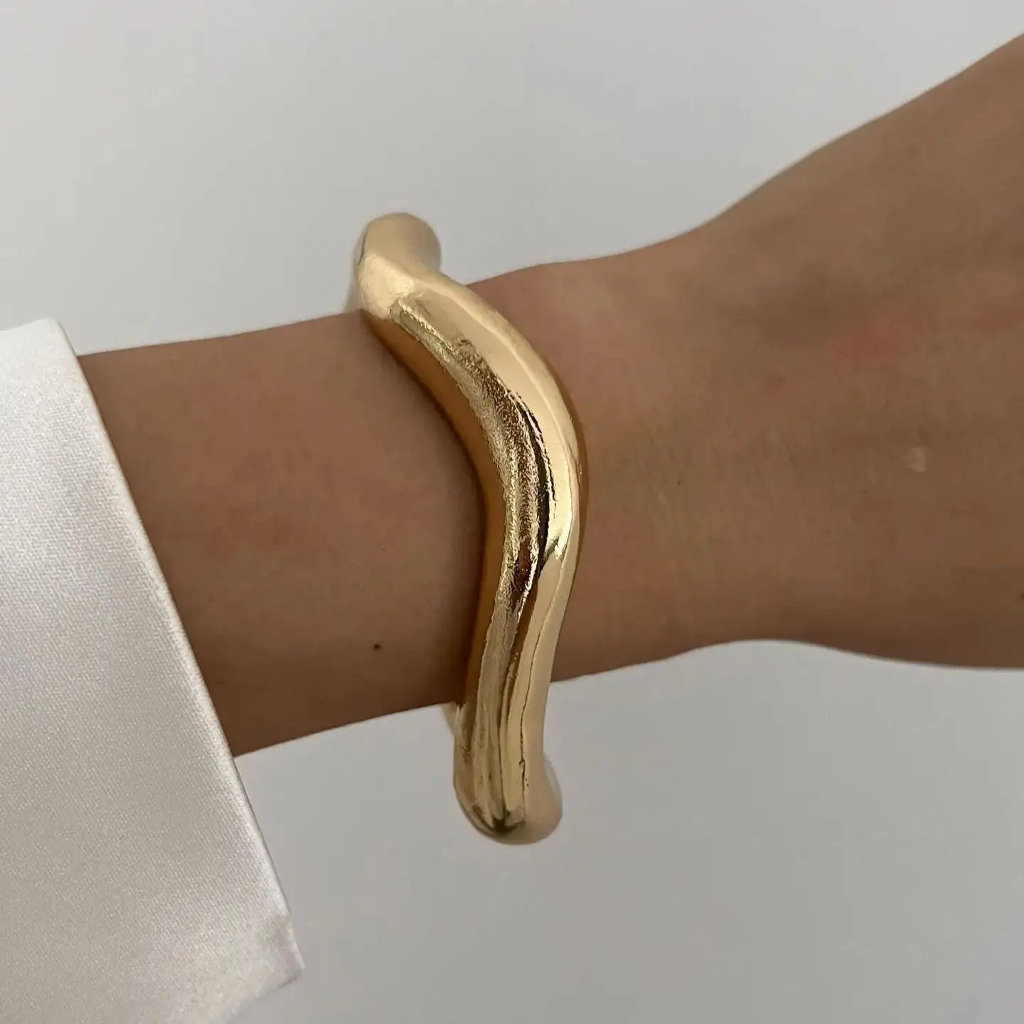 Irregular Metal Cuff Bangle