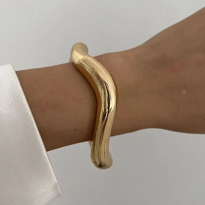 Irregular Metal Cuff Bangle