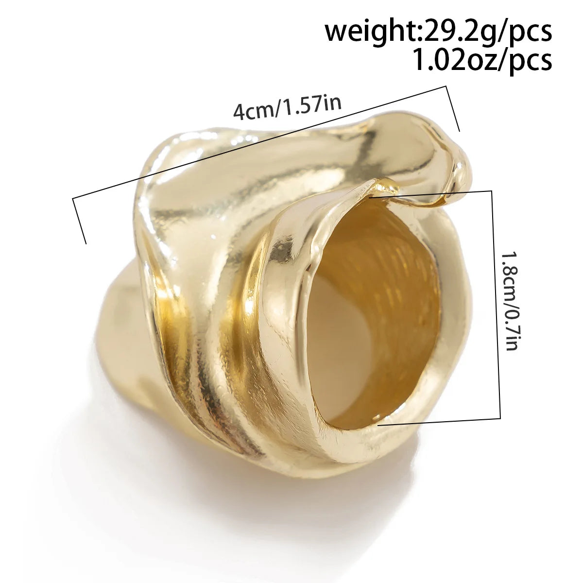 Bold Geometric Statement Ring