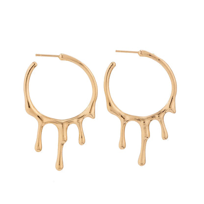 Geometric Torque Necklace & Earrings Set