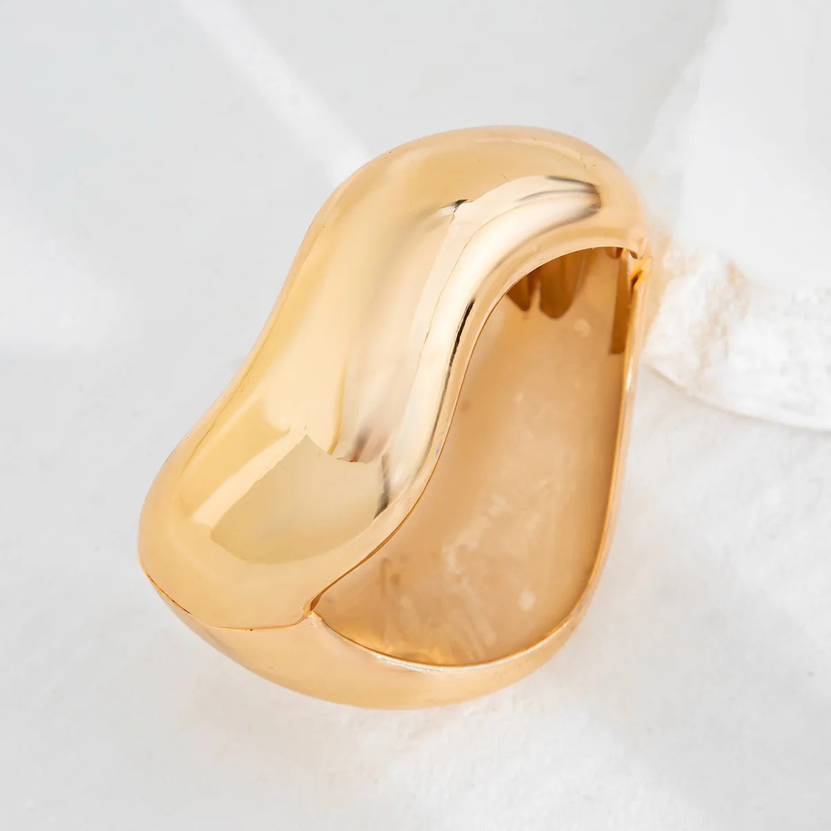 Bold Sculptural Cuff Bangle