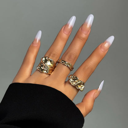 Exaggerated Punk Irregular Ring Set
