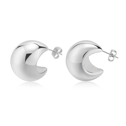 Chunky Geometric Hoop Earrings
