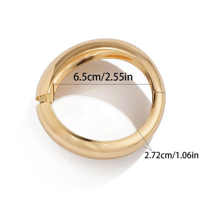 Bold Geometric Cuff Bangle