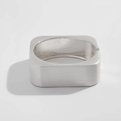 Bold Square Matte Cuff Bangle