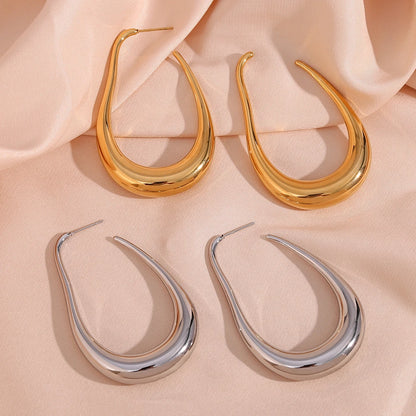 Large Geometric Hoop Earrings