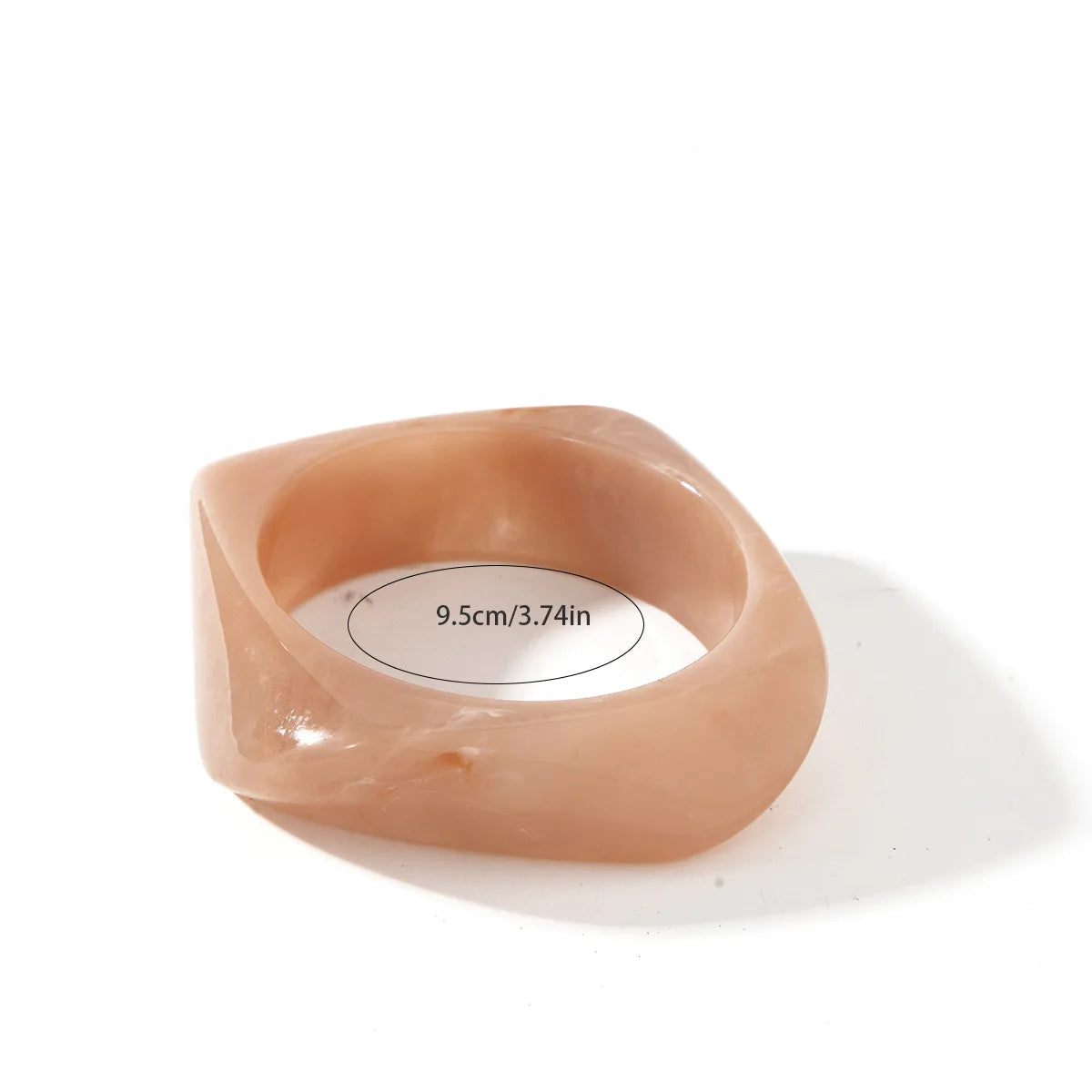 Bold Resin and Metal Cuff Bangles