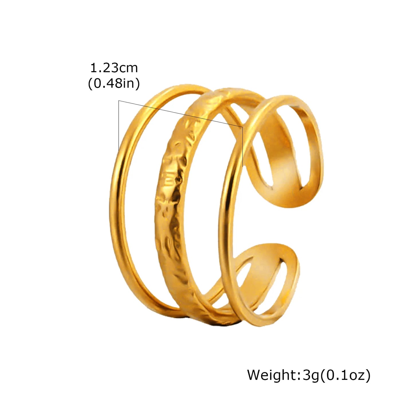 Open Stackable Knuckle Ring