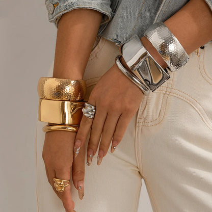 Bold Sculptural Cuff Bangle