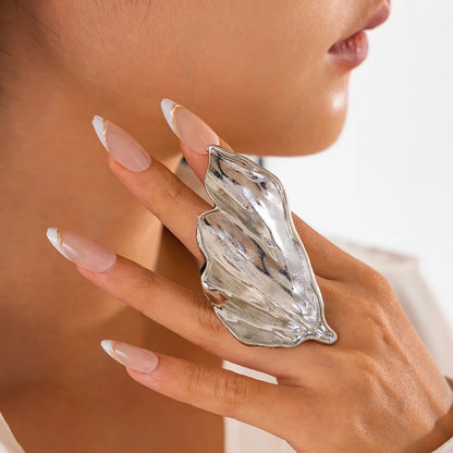 Exaggerated Irregular Metal Ring