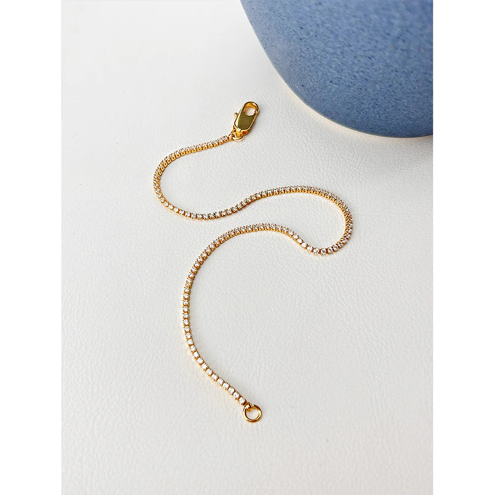 Elegant Zircon Tennis Chain Necklace
