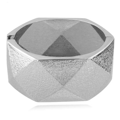 Statement Geometric Wide Cuff Bangle