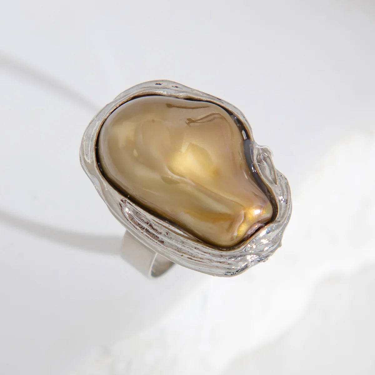 Baroque Irregular Pearl Ring Set