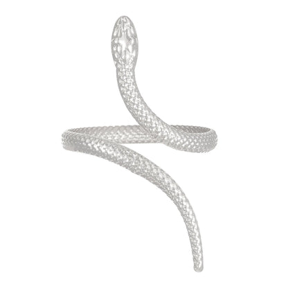 Sculpted Snake Grip Cuff Bangle