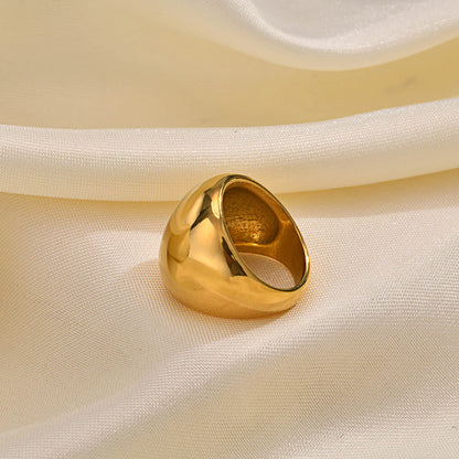 Smooth Surface Chunky Dome Ring