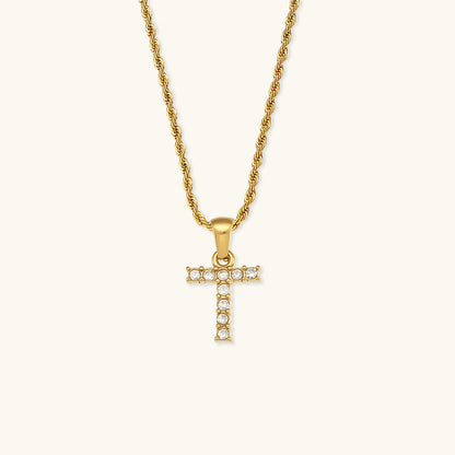 Maeve Personalized Diamond Letter Initial Necklace