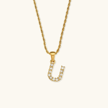 Maeve Personalized Diamond Letter Initial Necklace