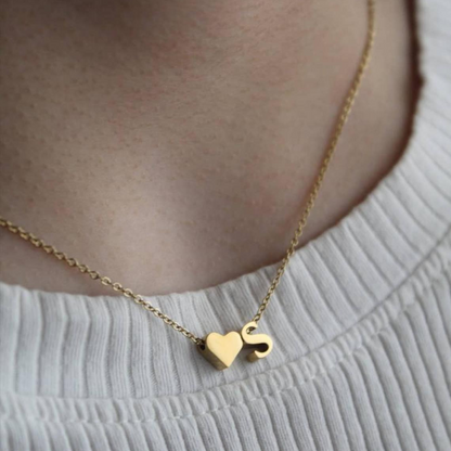 Personalized Initial Heart Necklace