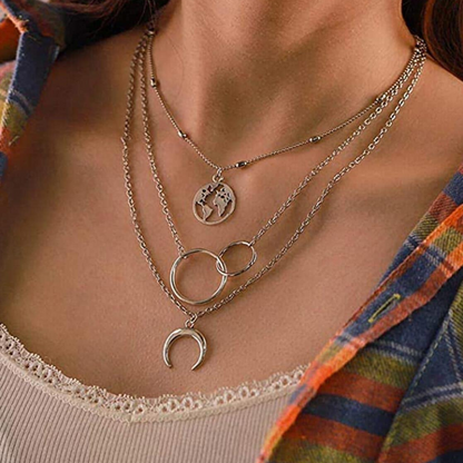 Elegant Earth Bohemian Layered Necklace