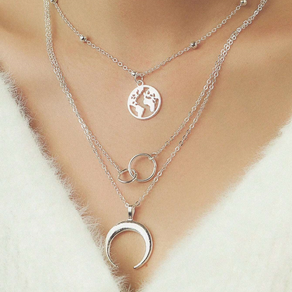 Elegant Earth Bohemian Layered Necklace