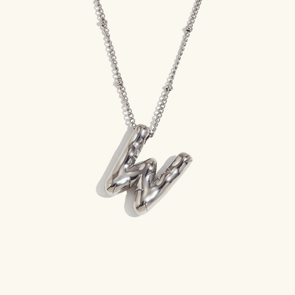 Personalized Gold Ball d'Or Initial Necklace