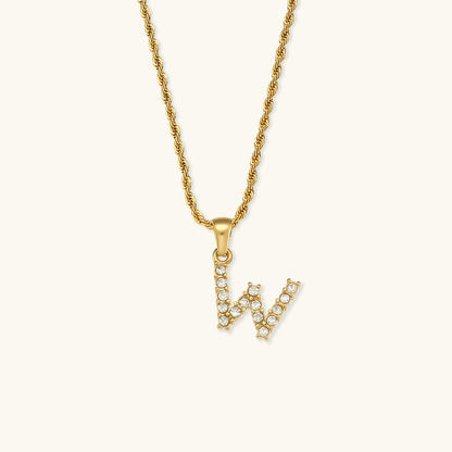 Maeve Personalized Diamond Letter Initial Necklace