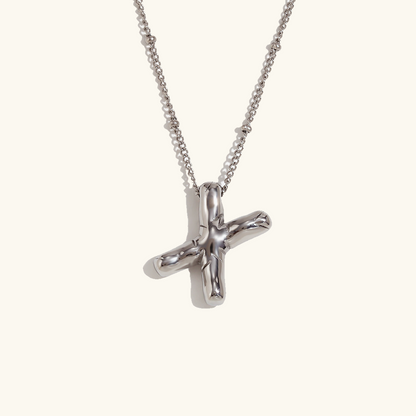 Personalized Gold Ball d'Or Initial Necklace