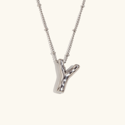 Personalized Gold Ball d'Or Initial Necklace