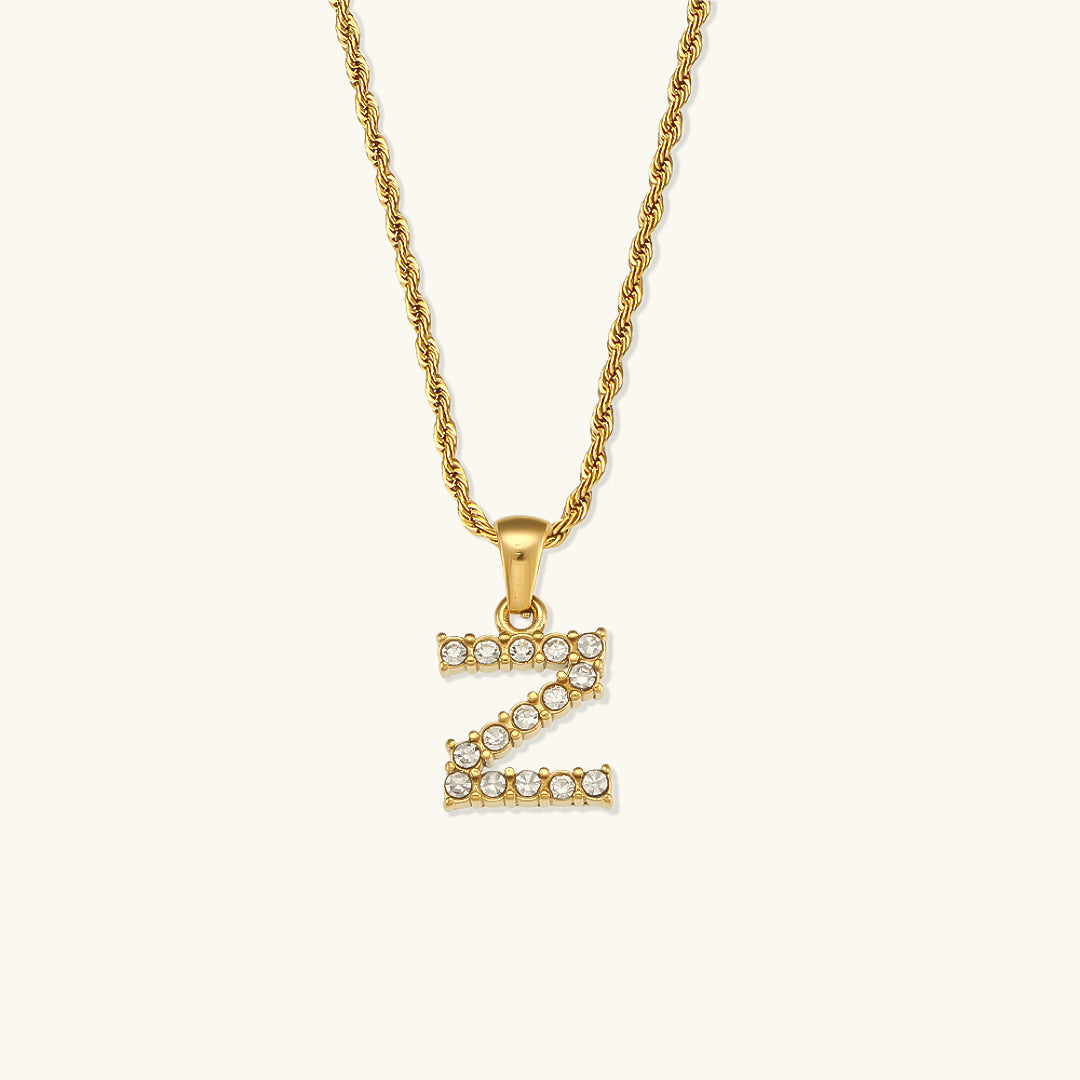 Maeve Personalized Diamond Letter Initial Necklace