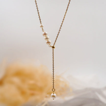 Water Pearl Multi-Layered Necklace