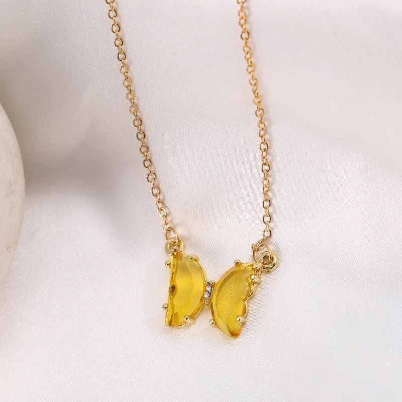 Colorful Petite Butterfly Necklace