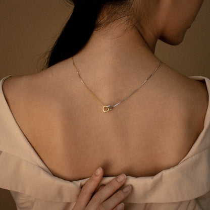 Eternal Bond Interlocking Circles Necklace